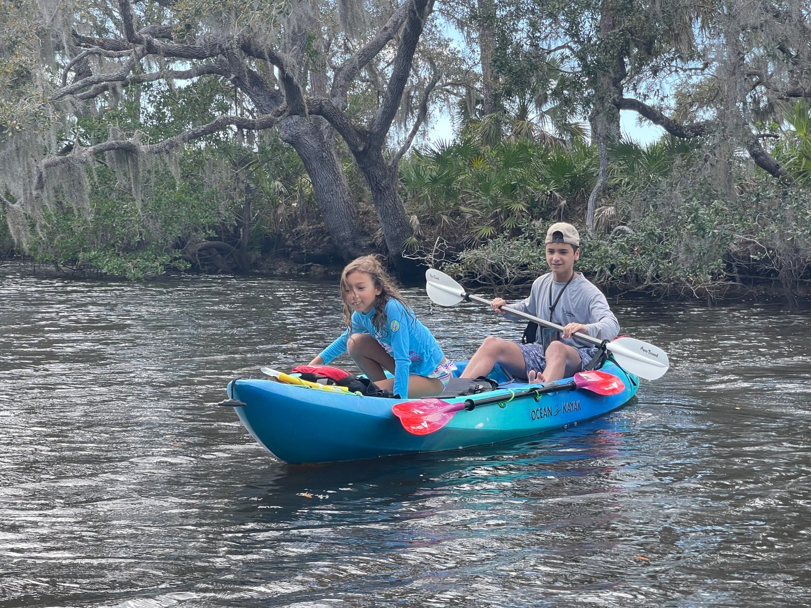 arriving after a kayak paddle