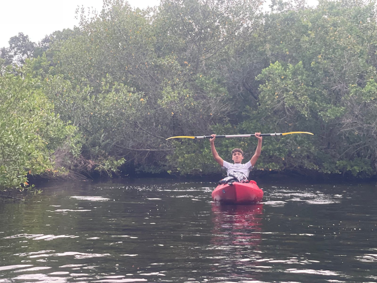 Kayaking fun in a sit-inside