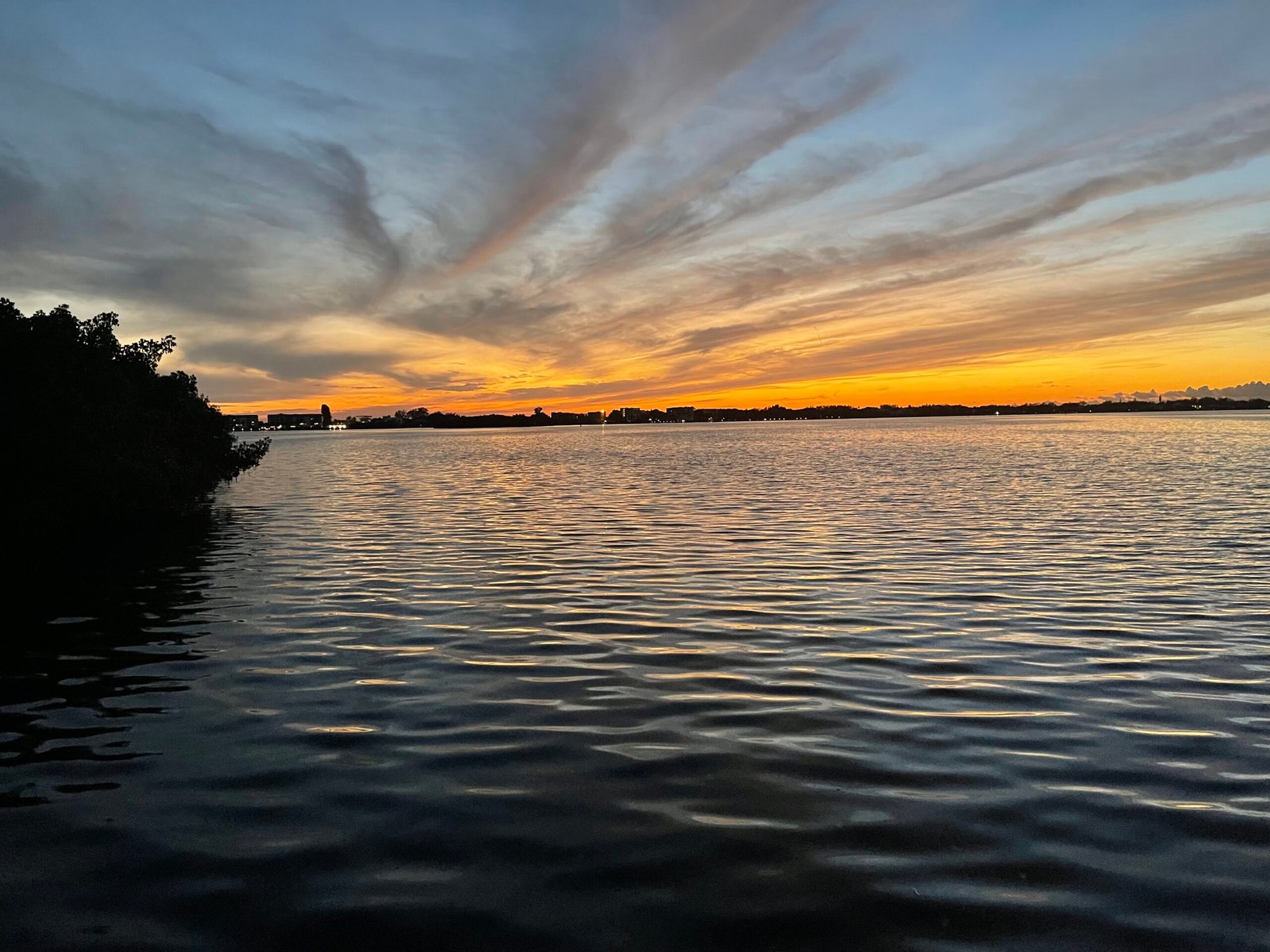 Sunset over Siesta Key from Warf Park